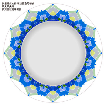 餐具花面圖案