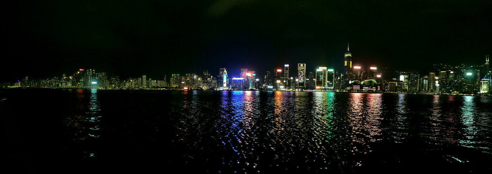 香港维多利亚港湾夜景