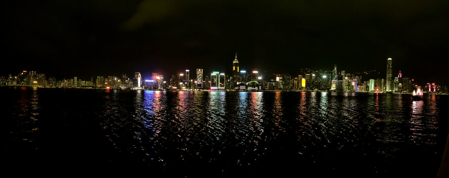 香港维多利亚港湾夜景