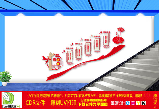 禁毒樓梯文化墻
