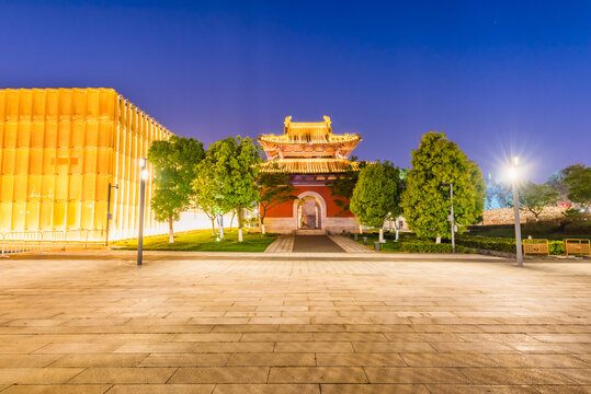 南京大报恩寺建筑夜景