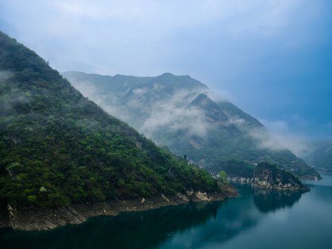 湖北宜昌长阳清江山水自然风光