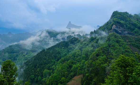 湖北宜昌长阳清江山水自然风光