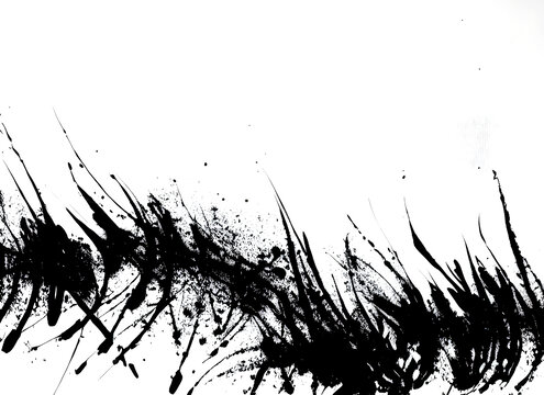 水墨混亂筆觸