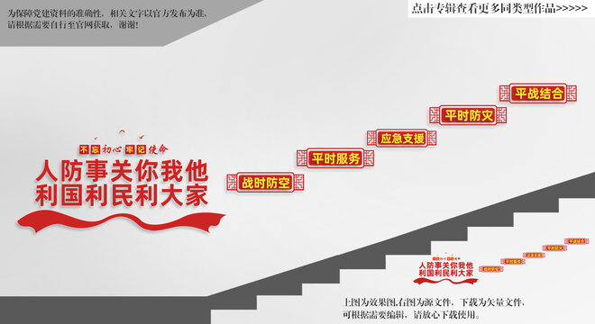 人防局樓梯文化墻
