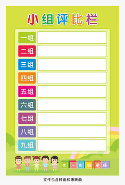 小組評比欄圖片