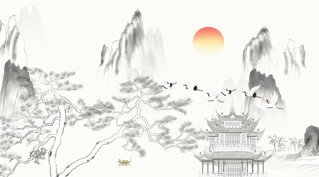 新中式山水畫(huà)