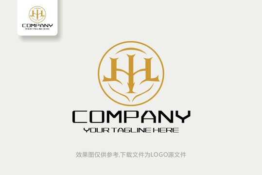 HL字母極簡大氣創(chuàng)意logo