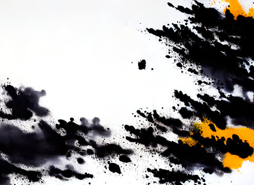 水墨噴濺底紋