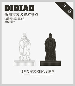 通州忠孝文化園孔子雕像