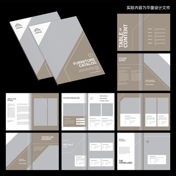 科技畫冊indesign模板