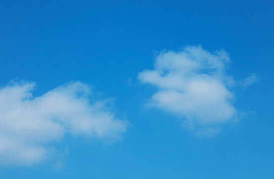 蓝天白云晴天夏季阳光天空图