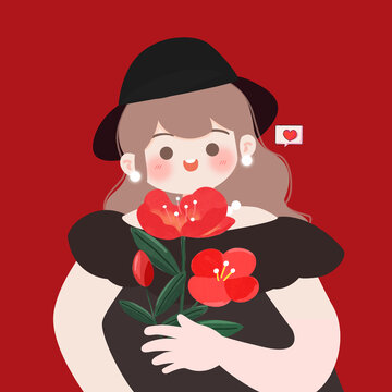 送你一朵小紅花