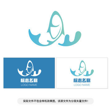 鱼logo海鲜log