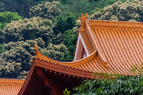 寺庙弘法寺屋檐