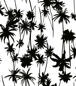 简约椰子树印花图案