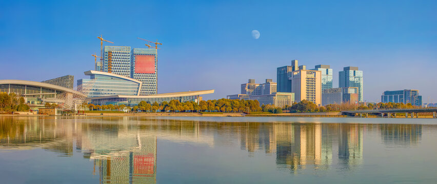 扬州明月湖景区全景图