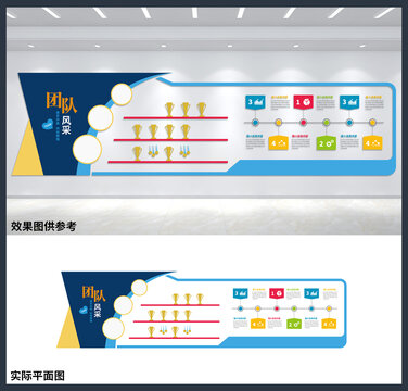 团队风采宣传展板办公室文化墙