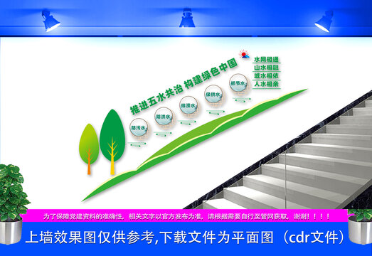 五水共治樓梯文化墻