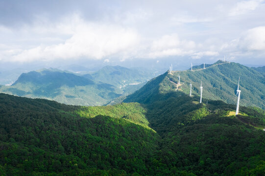 罗定风车山风电航拍