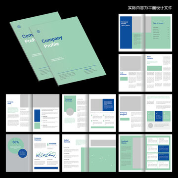 科技畫(huà)冊(cè)nDesign模板