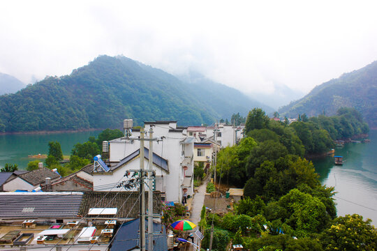 黄山太平湖曙光村