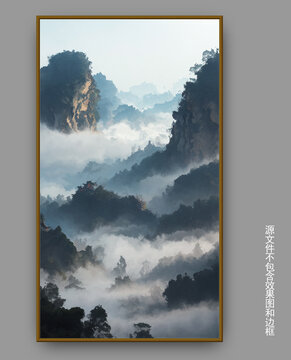 山水裝飾畫