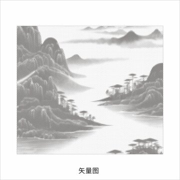 鏤空山水畫