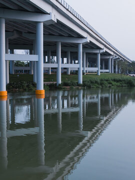 桥梁建筑特写