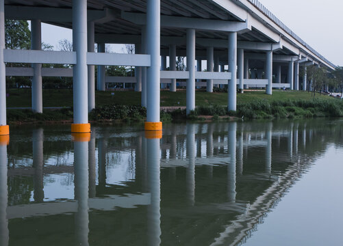 桥梁建筑特写