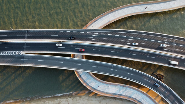 航拍廈門演武大橋