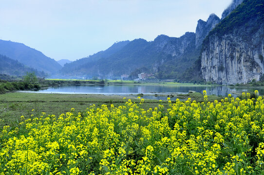 春天春色河池南丹风光