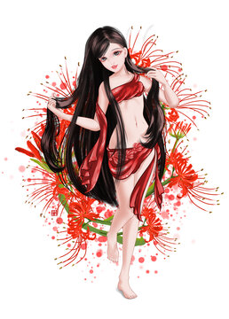長(zhǎng)發(fā)美女