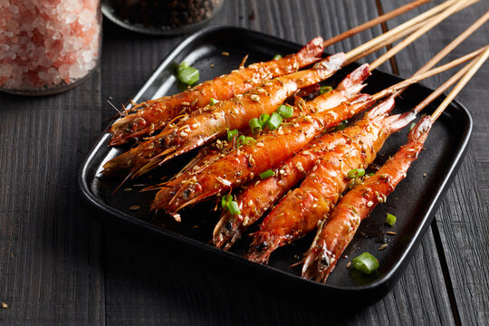 烤大虾海虾串