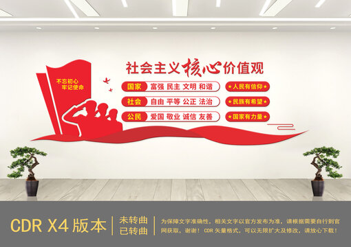 社會(huì)主義核心價(jià)值觀文化墻