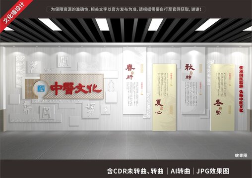 中醫(yī)文化展示展廳墻