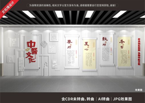 中醫(yī)文化展示展廳墻