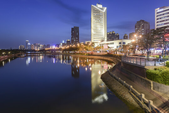 厦门筼筜湖夜景