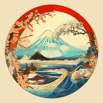 富士山装饰画