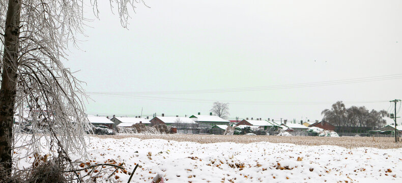 冬天的村庄