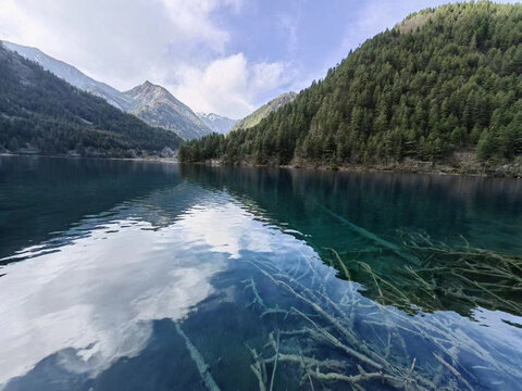 九寨沟湖泊自然景观