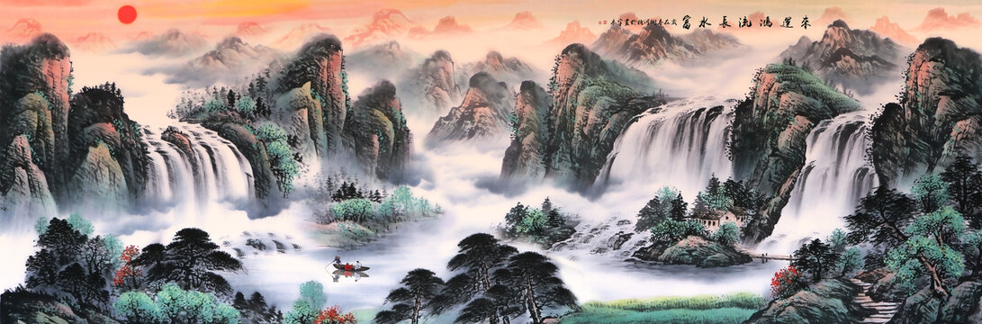 聚寶盆風(fēng)水畫