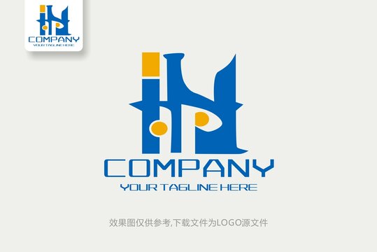 HP电子化工网站logo设计