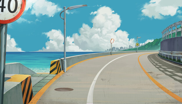 海邊街景
