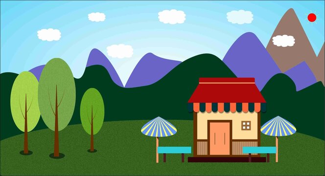 卡通風(fēng)景素材