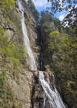 安徽岳西天峡景区通天瀑布