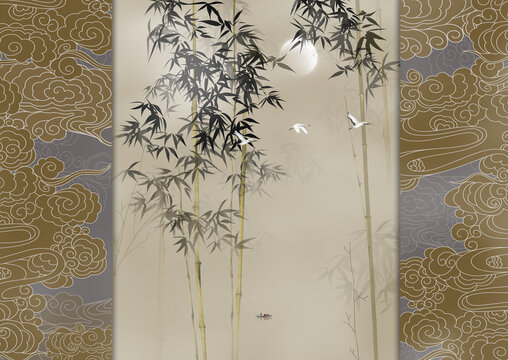 酒店會(huì)所裝飾壁畫