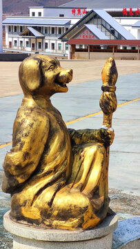 狗铜雕