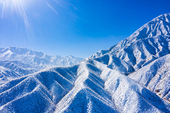 山川雪景