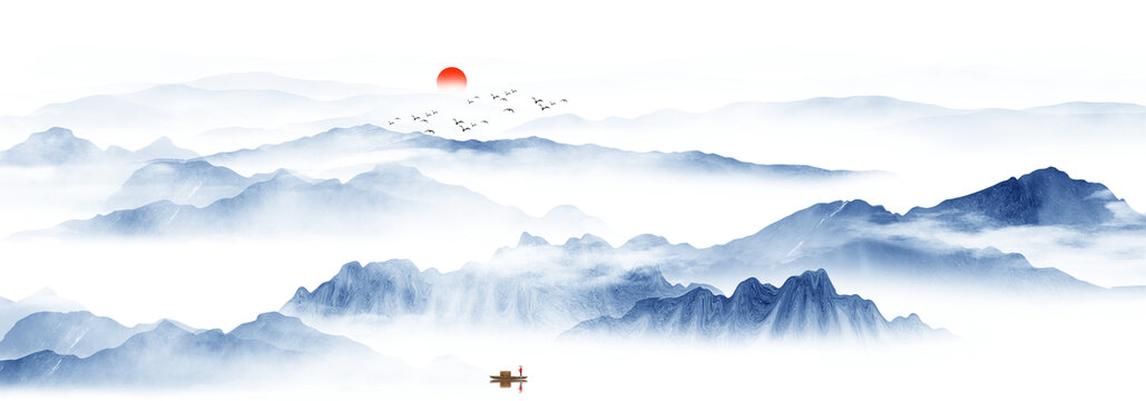 水墨山水畫